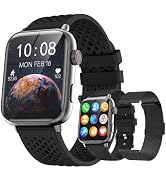 cyanyu Smart Watches for Men Women Black | Multiple watch bands
