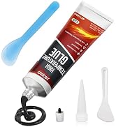 JAOJAO High Temp Silicone Sealant, Heat Resistant Glue High Temperature Sealant with Brush Glass ...