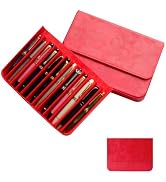 YANHHAN Fountain Pen Cases, Pen Tray,Leather Pen Case Magnetic Closure Drawer Organizer with Hand...
