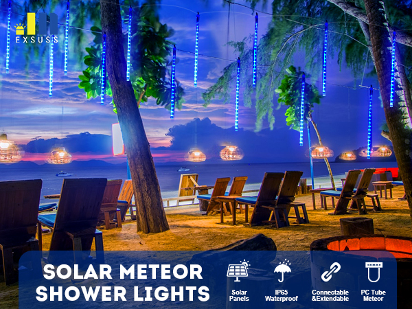 solar meteor lights