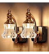 L LOHAS LED Night Lights Plug into Wall, 3000K Soft White LED, Floral Night Lights with Dusk to D...
