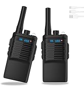 WITPAW 2 Pcs Walkie Talkies for Kids Rechargeable 3 KM Handheld Walkie Talkies Long Range 16 Chan...
