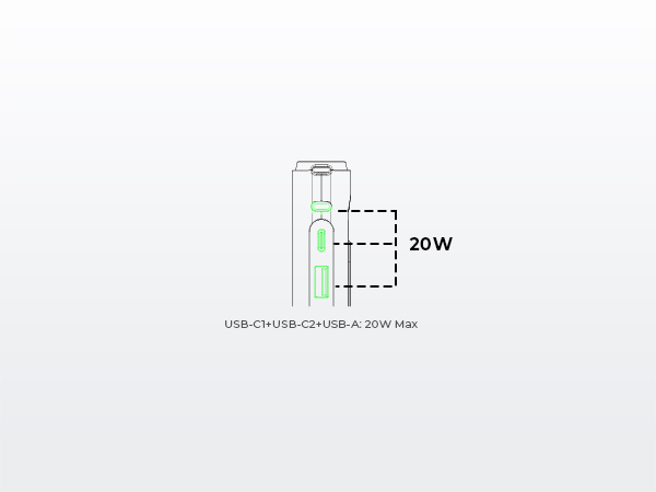 pb 100w- triple port output