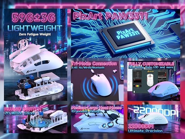Attack Shark X11SE Wireless Gaming Mouse