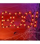 LAMPHOME 16'' Halloween Decorations Window Silhouette Holiday Displays, Light Up Halloween Window...