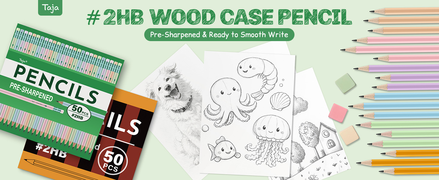 2HB WOOD CASE PENCIL