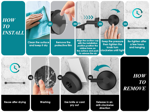 Towel Bar for Bathroom Wall
