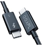 Intel Certified Thunderbolt 5 Cable(3.3FT, 240W), High Speed Data Transfer Cable, 80Gbps,16K HD D...
