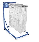Adir Mobile Blueprint Holder - Vertical Architectural Plan Storage & Poster Display Rack, Hanging...