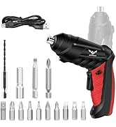 JENABOM Electric Screwdriver Cordless Rechargeable Small Power Drill Set 3.6V Li-ion 3.5Nm Max To...