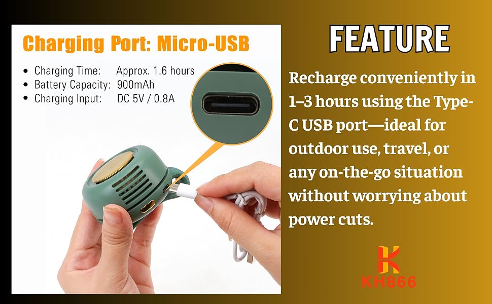 Portable Rechargeable Mini Whirlwind Fan