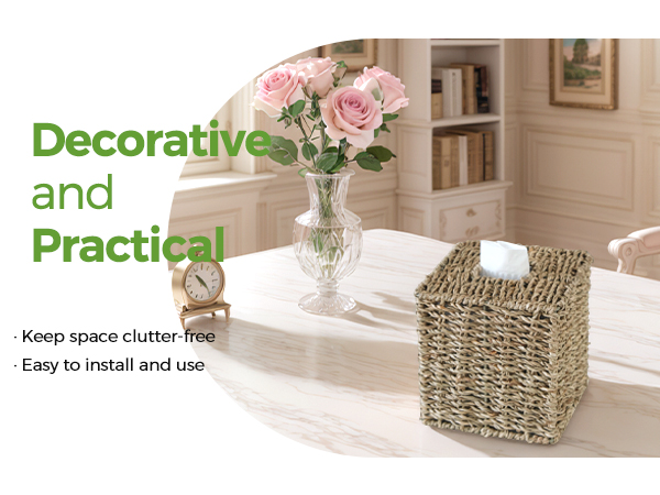 farmhouse style tissue box decorative & practical