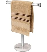 Songtec Hand Towel Holder Stand, Fingertip Towel Rack with Heavy Marble Base, Accessories Jewelry...