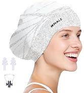 WHALE Extra Large Swim Cap Designed for Men and Women with Thick, Long Hair, Hair Extensions Or A...