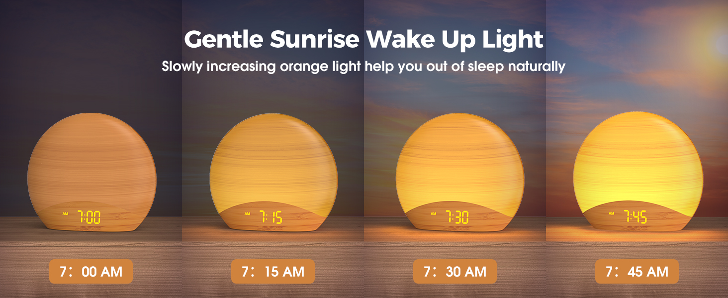 sunrise alarm wake up light
