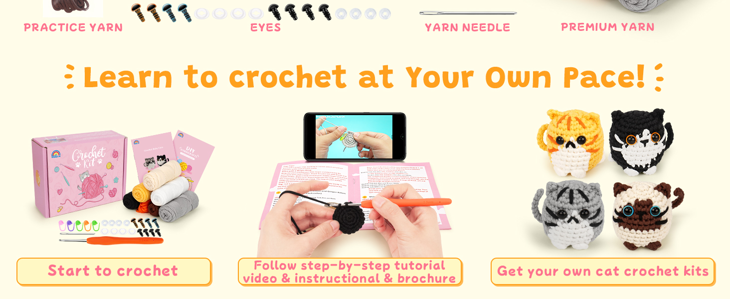 crochet at your own pace