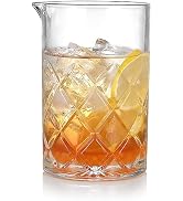 Etens Cocktail Mixing Glass Bartender | 24oz Crystal Bar Stirring Glass | Old Fashioned Cocktail ...