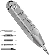 OKNIFE Otacle D1 Titanium Small EDC Multi Bit Pocket Screwdriver, 9 in 1 Mini Precision Screwdriv...