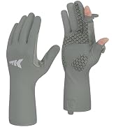 KastKing Sol Armis Pro UPF50+ Fishing Gloves -Quick-Dry,Full Finger UV Protection Gloves Sun Prot...