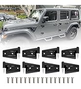 B.ZSSY JK Door Hinge Kit Compatible with 2007-2018 Jeep Wrangler JK JKU Door Hinges for Jeep JK 8...