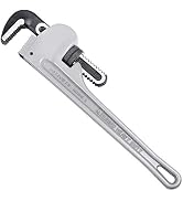 MAXPOWER Pipe Wrench 18 Inch, Heavy Duty Plumbers Wrench, 40% Lighter Straight Plumbing Wrench Ja...