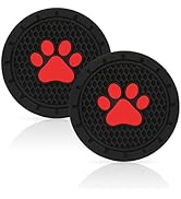 VAGURFO 2 Packs Cup Holder Coasters,Car Cup Coasters,2.75 inch Cup Holder Insert, PVC Anti Slip D...