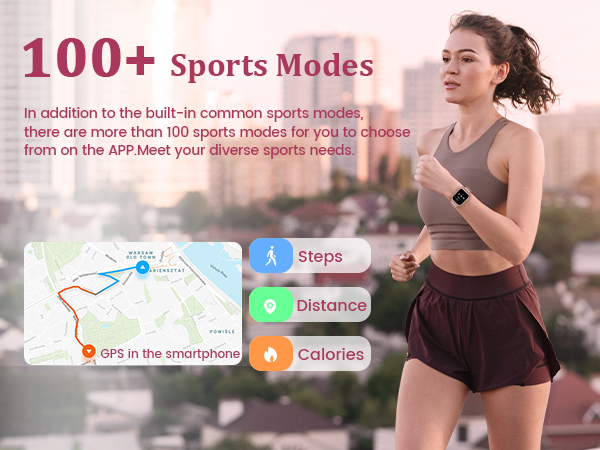 the smartwatch with 100+sports modes
