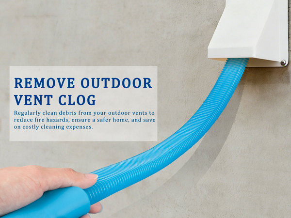 Dryer Vent Cleaner Kit with Dryer Vacuum Hose Attachment