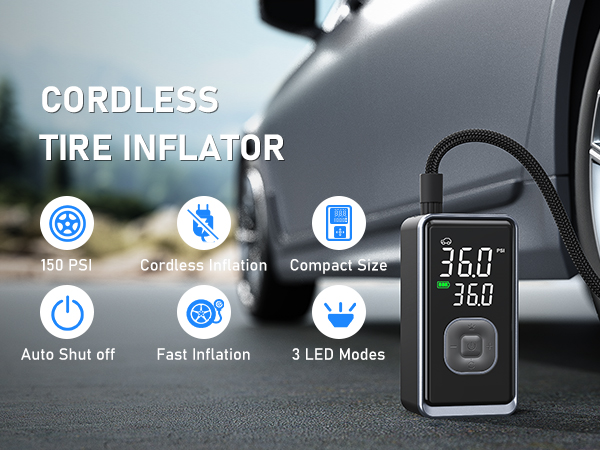 pumptiva cordless tire inflator