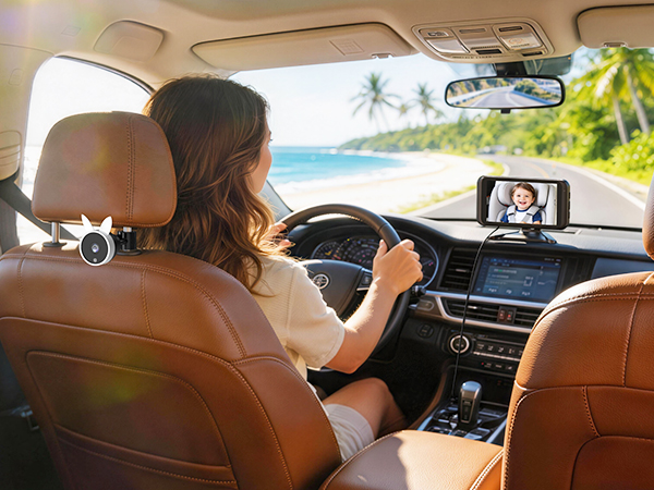 Baby Car Camera with Video Recording & Playback