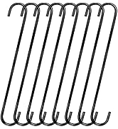 8 Pack 14 Inch Extra Large S Hooks Heavy Duty Long S Hooks for Hanging Plant,S Hooks for Tree Bra...