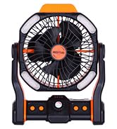 orange camping fan