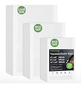 Vacuum Sealer Bags For Food-150 Quart 11"x16"and Quart 8"x12"and Pint 6"x10"-Commercial Grade BPA...