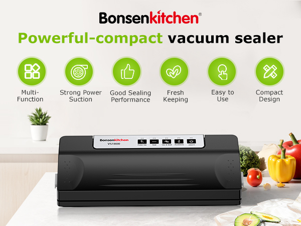 Bonsenkitchen Vacuum Sealer Machine