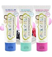 Jack N' Jill Natural Toothpaste for Kids - Fluoride Free Toothpaste, Safe to Swallow, 40% Xylitol...