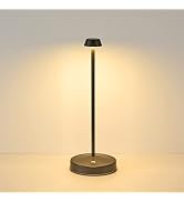 eypid Rechargeable LED Table Lamp,3000mah Battery Powered Cordless Table Lamps 3 Level Brightness...
