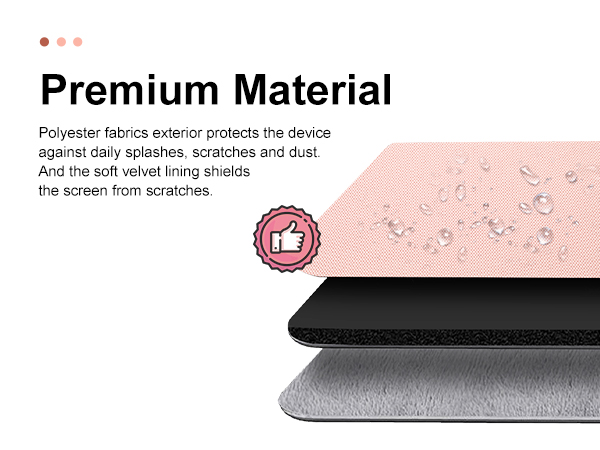 9-11 Inch Tablet Sleeve Bag with Shoulder Strap for iPad 10th Gen. 10.9", iPad 9th/8th/7th Gen