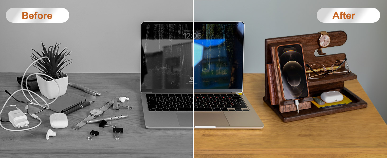 Handcrafted Wooden Phone Docking Stationphone docking station