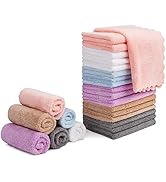 Orighty Makeup Remover Cloths, Cleansing, Reusable, Soft & Washable Coral Fleece Microfiber Washc...