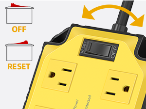 extension cord flat wall plug