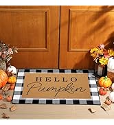 Tinideya 2 Pcs Door Mat Welcome Non Slip Coir Mats Floor Layering Doormats Seasonal for Front Por...