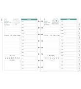 2026 Planner Refills – 8-Disc Discbound One Page Per Day Daily & Monthly Planner, Runs from Janua...