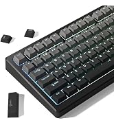 Womier Shine Through PBT Keycaps 60 75 100 Percent Cherry Profile, Custom Key Cap Doubleshot Keyc...