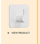 Auxmir Adhesive Hooks Heavy Duty 22lb(Max) Towel Hooks for Shower, 5 Pack Self Adhesive Damage Fr...