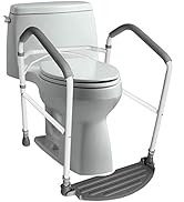 RMS Toilet Safety Frame & Rail - Folding & Portable Bathroom Toilet Safety Rails - Handrail Toile...