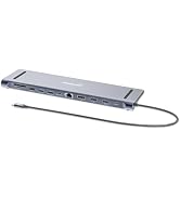 Manhattan USB C Docking Station 2 HDMI, 3 Monitor Station 12 in 1, Triple Display Laptop Docking ...