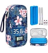 LengKe Insulin Cooler Travel Case with °F Display - TSA Approved Peptide Cooler Travel Case with ...