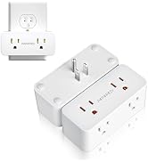 P&P&P&St Multi-Plug Distributor, Socket Extender 4-Position Socket, Maximum Power 1850W, Lightwei...