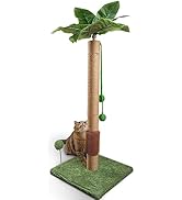 ANWA 35" Tall Cat Scratching Post for Kitten and Large Cats, Scratching Post for Indoor Cats with...