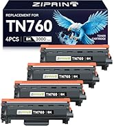 ZIPRINT TN760 Toner Cartridges 4 Black
